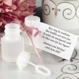 Bolle di sapone + contenitore per un matrimonio
