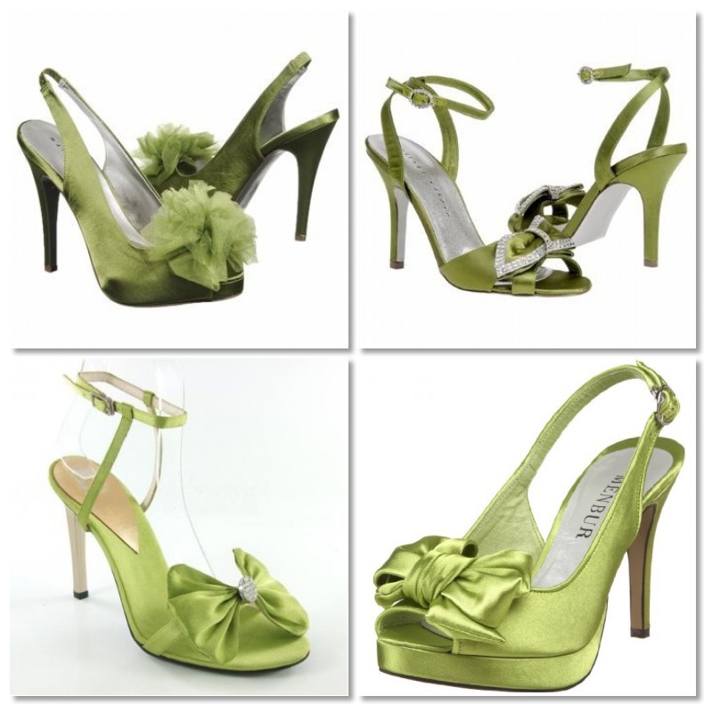 scarpe verdi sposa