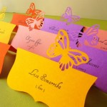 segnaposto colorati farfalla