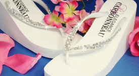 infradito sposa cristalli