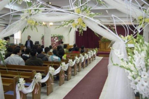 chiesa, decorazioni nozze