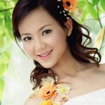 acconciature sposa fiori seta