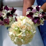 damigelle d'onore e sposa bouquet