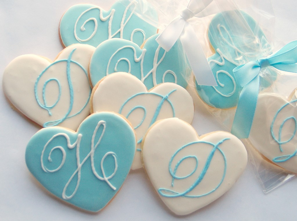 wedding cookies con monogramma 