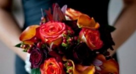 bouquet sposa arancione