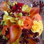 bouquet sposa arancione
