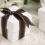 bomboniera scatoletta bianca e nera