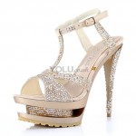 scarpe sposa dorate