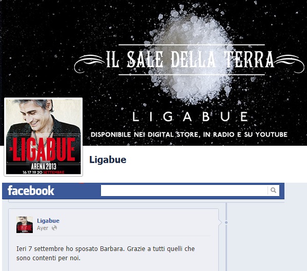 Ligabue matrimonio