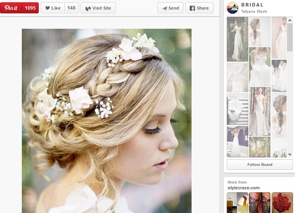 Pettinature Sposa 2015 Fiori Tra I Capelli Con 3 Idee Da Pinterest Sposalicious