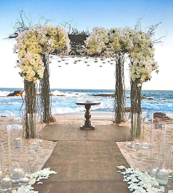 decorazioni matrimonio in spiaggia